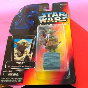 Star Wars Yoda w Jedi Trainer Backpack & Gimer Stick.$10@ 2 For $15. 3 for $20